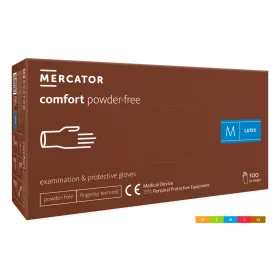 Comfort powder-free latex púdermentes vizsgálókesztyű