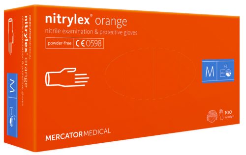 Nitrylex orange - nitril púdermentesvizsgálókesztyű XL